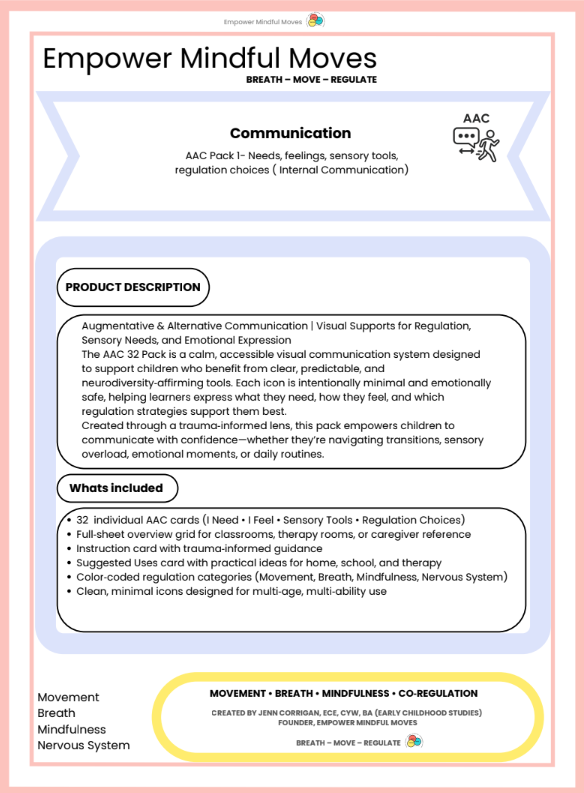 AAC Pack 1 - Internal Communication Support