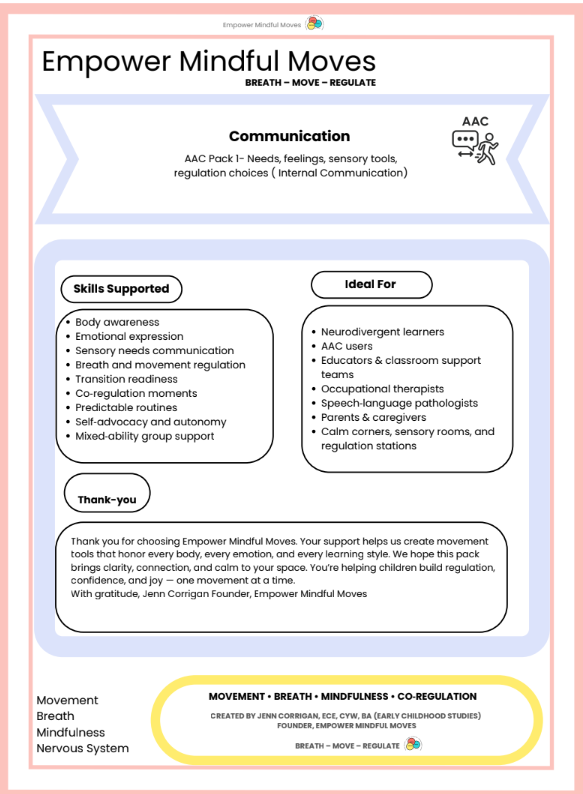 AAC Pack 1 - Internal Communication Support
