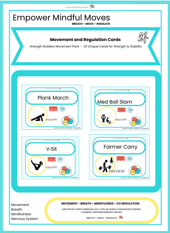 Strength Builders Movement Regulation Cards