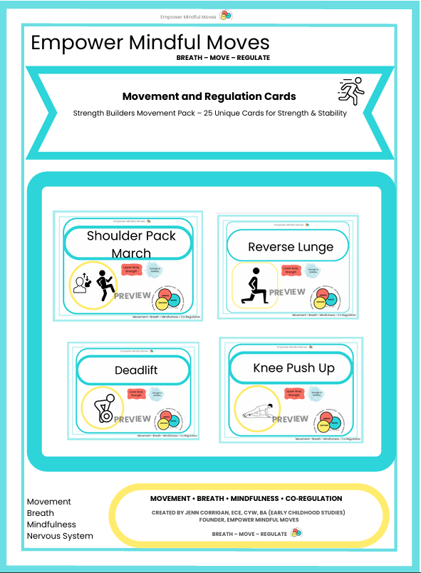 Strength Builders Movement Regulation Cards