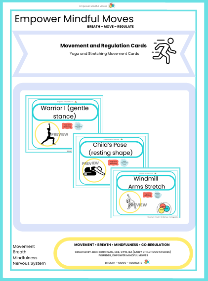 Yoga and Stretching Movement Regulation Cards