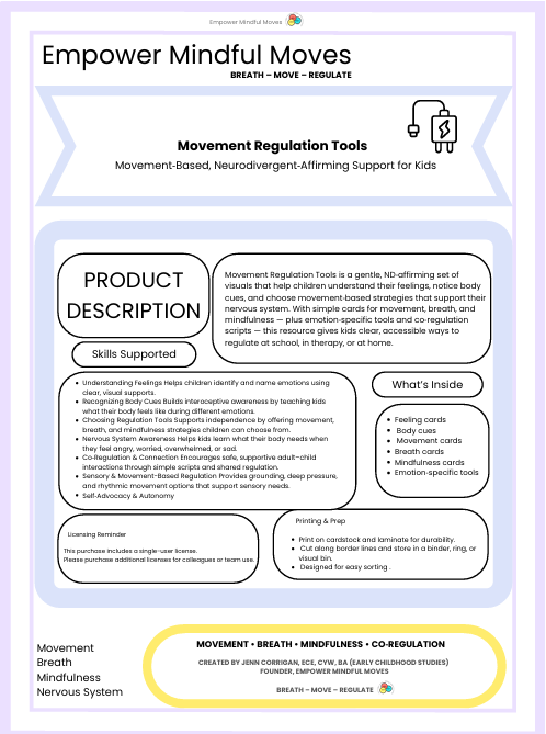 Movement Regulation Tools
