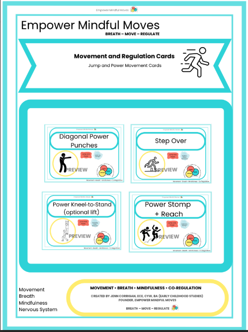 Sensory Seekers Movement Regulation Cards Combo 3 Pack