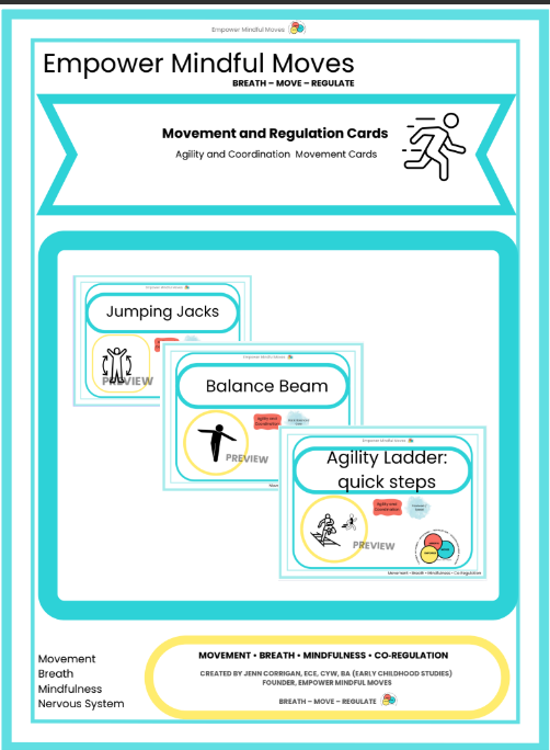 Sensory Seekers Movement Regulation Cards Combo 3 Pack