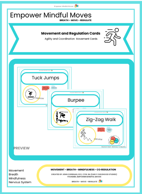Sensory Seekers Movement Regulation Cards Combo 3 Pack