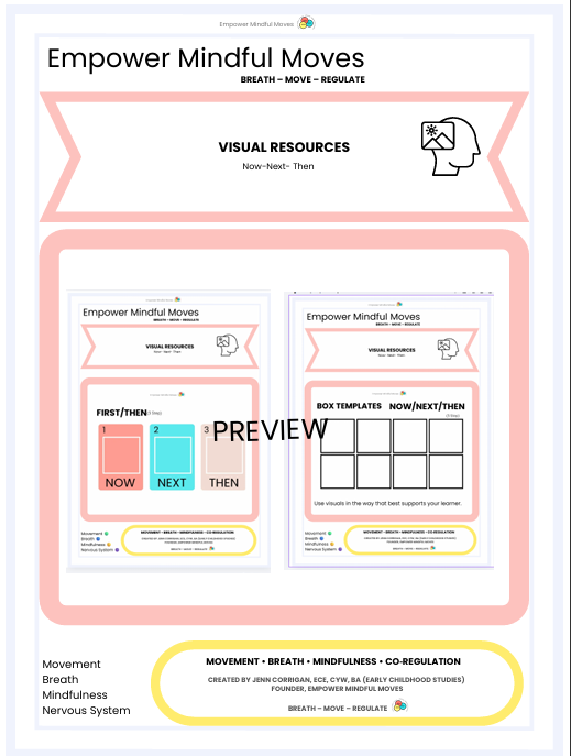 Now -Next - Then  Visual Support