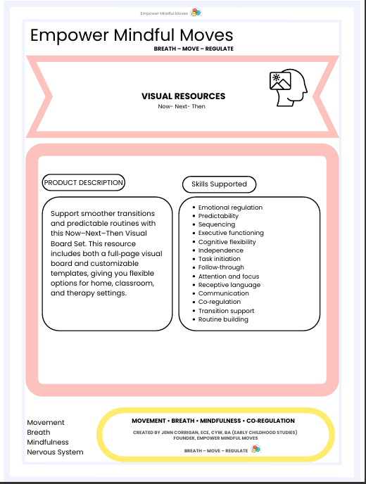 Now -Next - Then  Visual Support