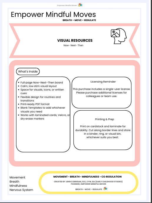 Now -Next - Then  Visual Support