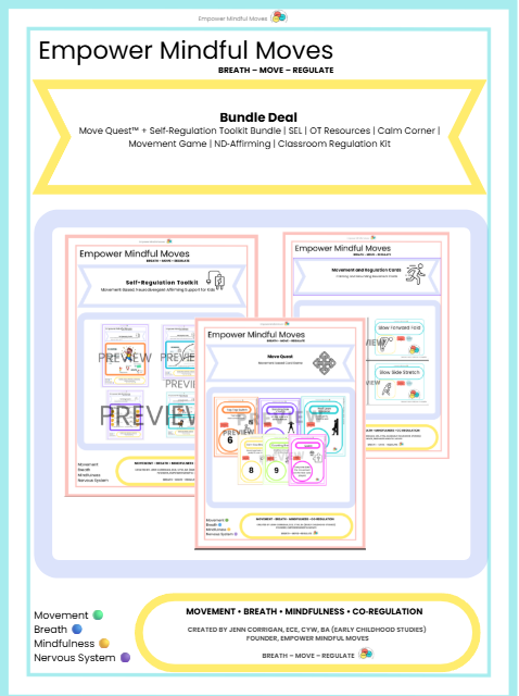 Move Quest + Full Self- Regulation Toolkit  Bundle
