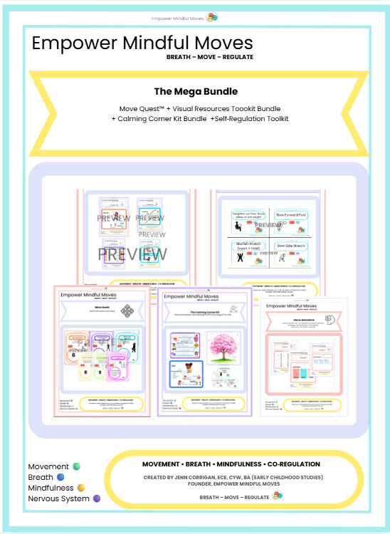 Mega Bundle: Move Quest + Full Self-Regulation Toolkit + Full Calming Corner Kit +  Full Visuals Resources Toolkit