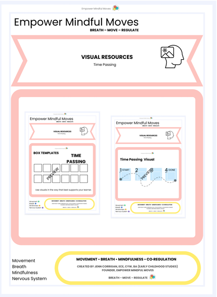 Time Passing Visual Support