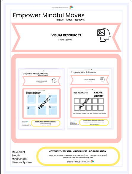 Chore Sign Up Visual
