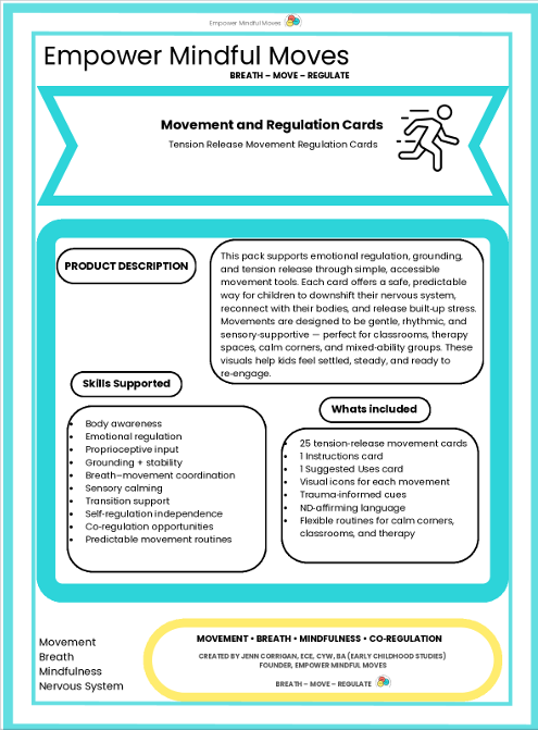 Tension Release Movement Regulation Cards