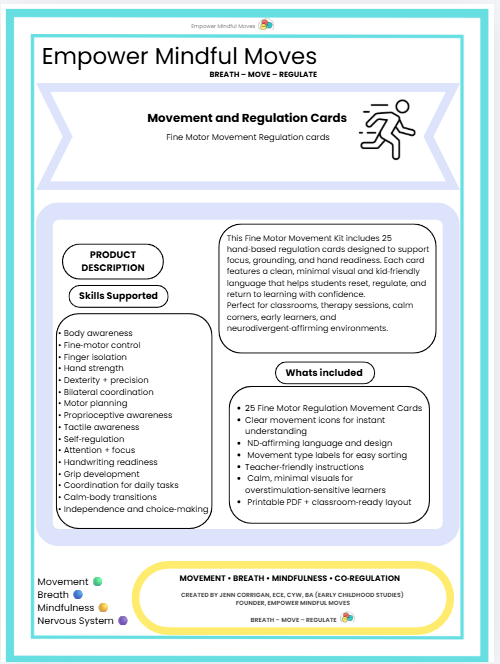 Fine Motor Movement Regulation