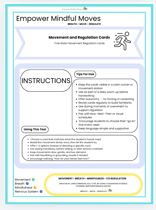 Fine Motor Movement Regulation