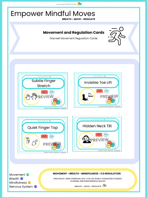 Discreet Movement Regulation Cards