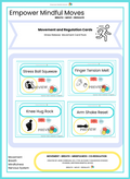 Stress Release Movement Regulation Cards