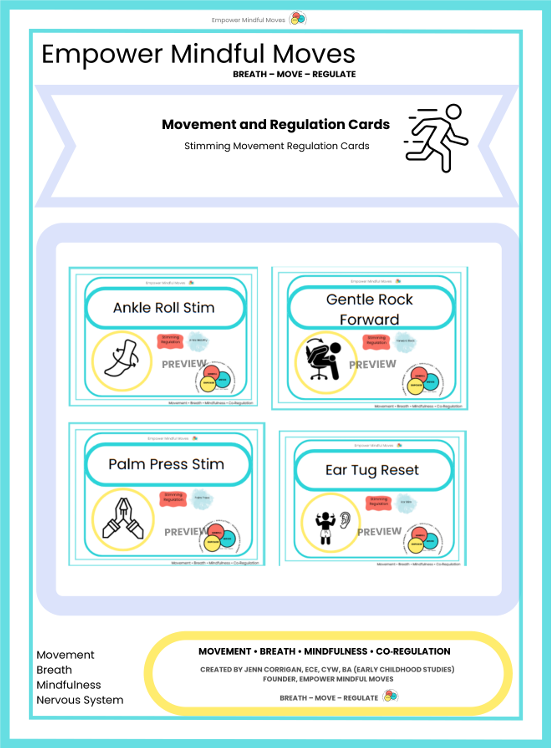 Stimming Movement Regulation Cards