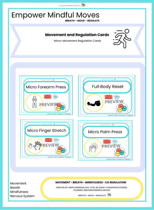 Micro‑Movement Regulation Cards | ND‑Affirming Calm Corner Tools