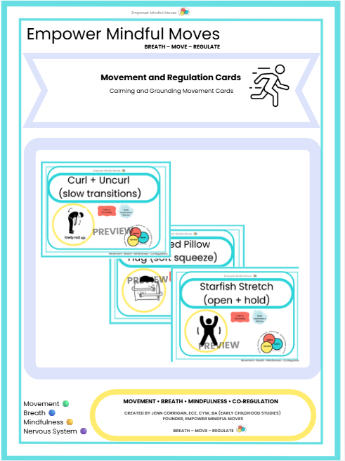 Reset & Try Again Movement Regulation 3 Pack Combo  Bundle | ND‑Affirming Calm Corner Printable