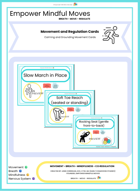 Reset & Try Again Movement Regulation 3 Pack Combo  Bundle | ND‑Affirming Calm Corner Printable