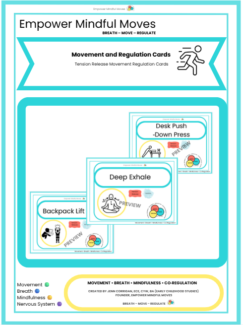Reset & Try Again Movement Regulation 3 Pack Combo  Bundle | ND‑Affirming Calm Corner Printable