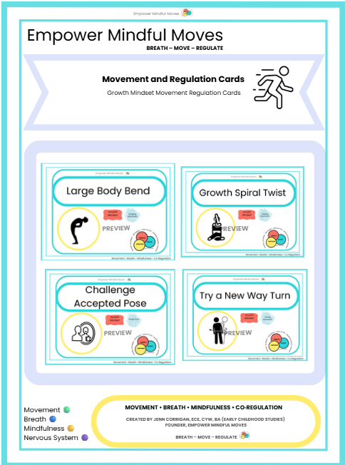 Reset & Try Again Movement Regulation 3 Pack Combo  Bundle | ND‑Affirming Calm Corner Printable