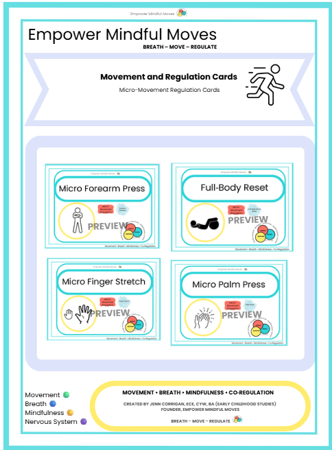 Focus & Attention Boost Movement Regulation Bundle | ND‑Affirming Classroom Printable