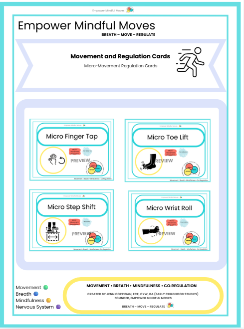 Focus & Attention Boost Movement Regulation Bundle | ND‑Affirming Classroom Printable