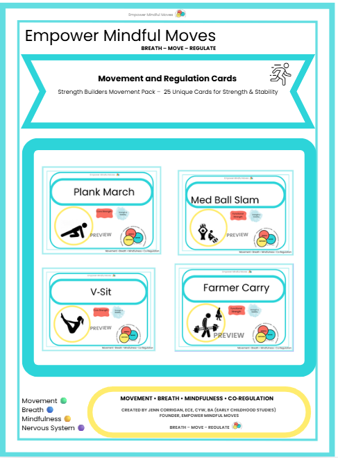 Focus & Attention Boost Movement Regulation Bundle | ND‑Affirming Classroom Printable