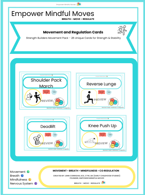 Focus & Attention Boost Movement Regulation Bundle | ND‑Affirming Classroom Printable