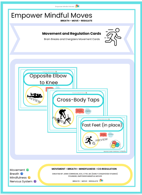 Focus & Attention Boost Movement Regulation Bundle | ND‑Affirming Classroom Printable