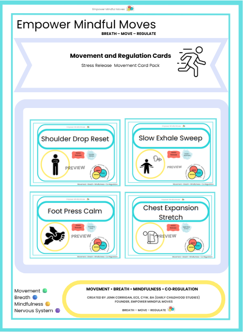 Transitions Without Chaos Movement Regulation Bundle | ND‑Affirming Classroom Printable