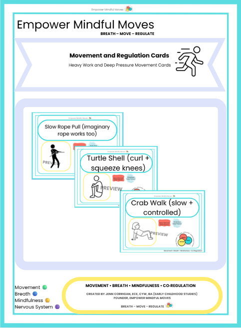 Sensory Support for Big Feels Movement Regulation Bundle | ND‑Affirming Classroom Printable