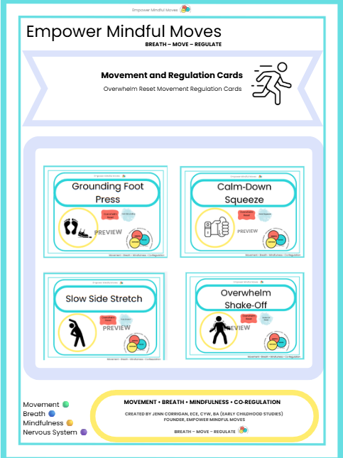 Sensory Support for Big Feels Movement Regulation Bundle | ND‑Affirming Classroom Printable