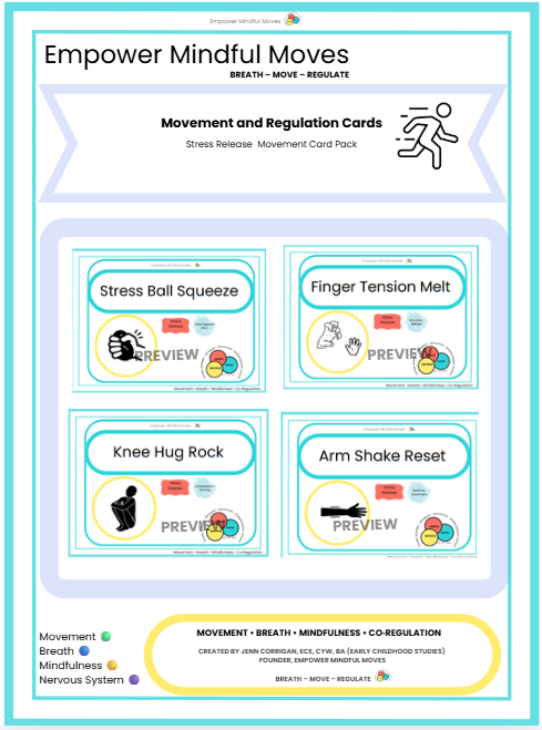 Sensory Support for Big Feels Movement Regulation Bundle | ND‑Affirming Classroom Printable