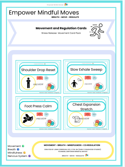 Sensory Support for Big Feels Movement Regulation Bundle | ND‑Affirming Classroom Printable