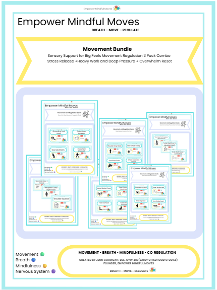 Sensory Support for Big Feels Movement Regulation Bundle | ND‑Affirming Classroom Printable