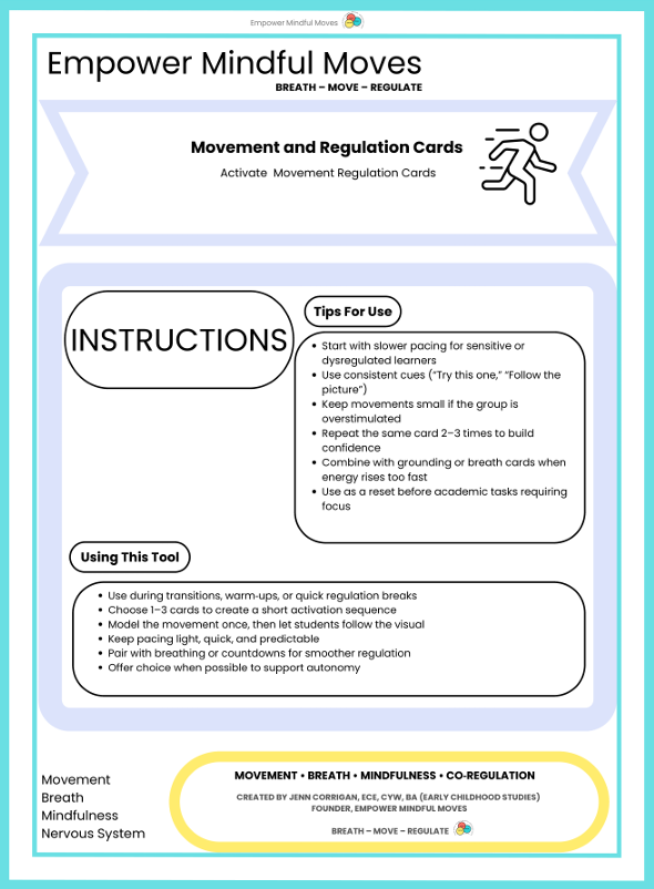 Activate Movement Regulation Cards
