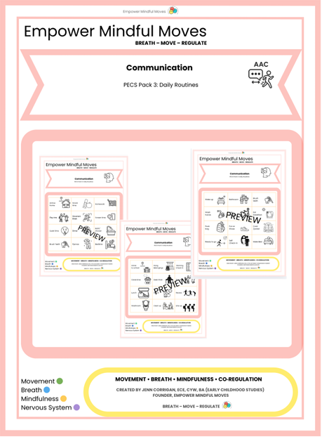 Daily Routine PECS pack 3 - Visuals for Kids | ND‑Affirming Routine Cards | Autism, ADHD, AAC, Classroom & Home Routines