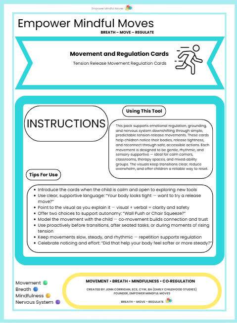 Nighttime & Down‑Regulation – Movement Regulation 3 Pack Combo (Tension Release + Breath Work + Calm & Grounding)