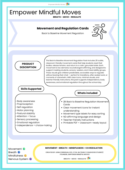 Stop & Reset – Movement Regulation 3 Pack Combo (Overwhelm Reset + Stabilizations + Back to Baseline)