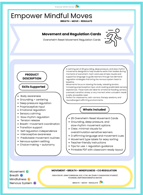 Stop & Reset – Movement Regulation 3 Pack Combo (Overwhelm Reset + Stabilizations + Back to Baseline)