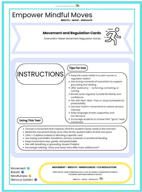 Stop & Reset – Movement Regulation 3 Pack Combo (Overwhelm Reset + Stabilizations + Back to Baseline)