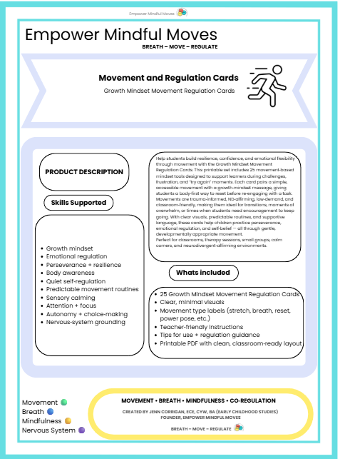 Daily Classroom Reset Movement 5 Pack Combo