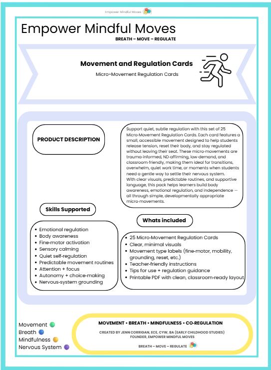 Quiet, At‑Your‑Desk Regulation Bundle | Movement Regulation 5 Pack Micro‑Movements • Seated Movement • Stimming Tools • Fine Motor • Discreet