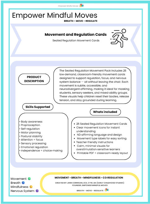 Quiet, At‑Your‑Desk Regulation Bundle | Movement Regulation 5 Pack Micro‑Movements • Seated Movement • Stimming Tools • Fine Motor • Discreet