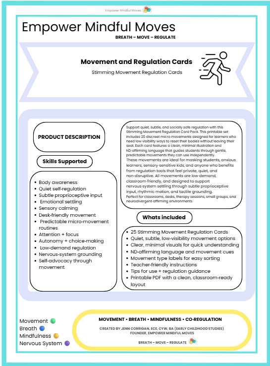 Quiet, At‑Your‑Desk Regulation Bundle | Movement Regulation 5 Pack Micro‑Movements • Seated Movement • Stimming Tools • Fine Motor • Discreet