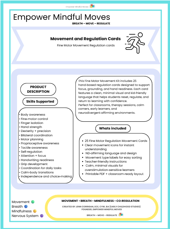 Quiet, At‑Your‑Desk Regulation Bundle | Movement Regulation 5 Pack Micro‑Movements • Seated Movement • Stimming Tools • Fine Motor • Discreet