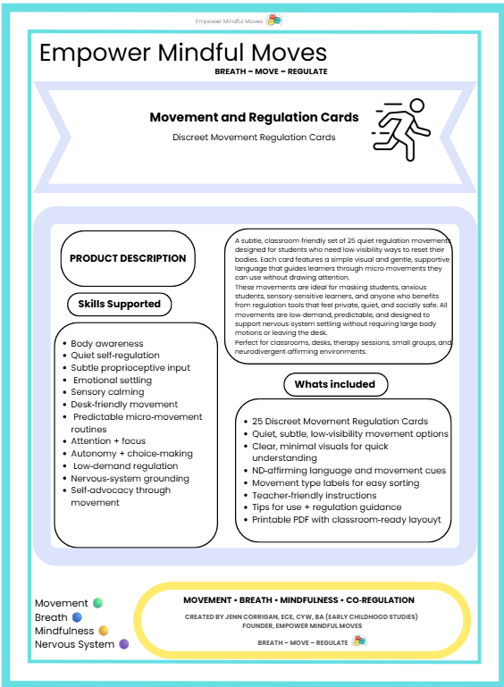 Quiet, At‑Your‑Desk Regulation Bundle | Movement Regulation 5 Pack Micro‑Movements • Seated Movement • Stimming Tools • Fine Motor • Discreet